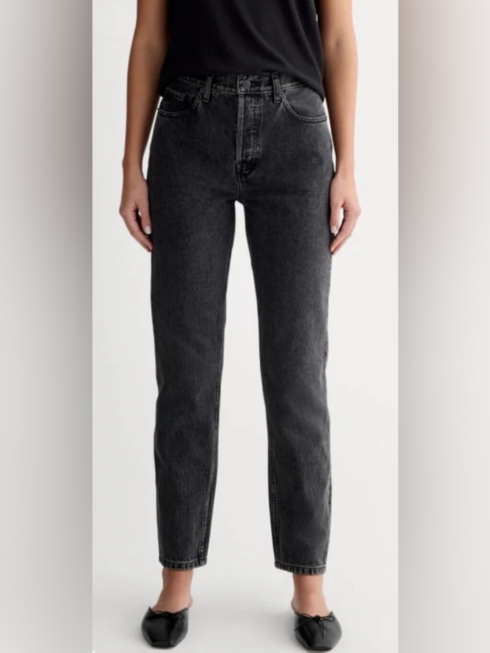 Everlane Washed Black 90s Cheeky Jeans